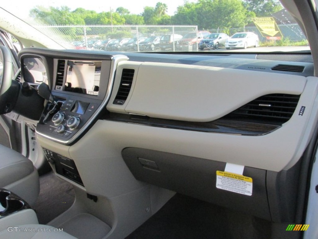 2015 Sienna XLE - Blizzard White Pearl / Bisque photo #15