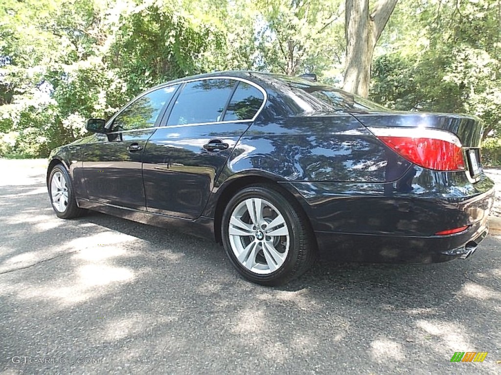 2009 5 Series 528xi Sedan - Monaco Blue Metallic / Natural Brown Dakota Leather photo #3