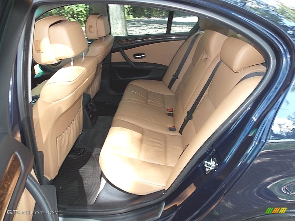 2009 5 Series 528xi Sedan - Monaco Blue Metallic / Natural Brown Dakota Leather photo #16