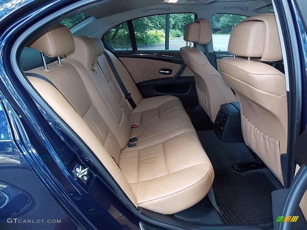 2009 5 Series 528xi Sedan - Monaco Blue Metallic / Natural Brown Dakota Leather photo #22