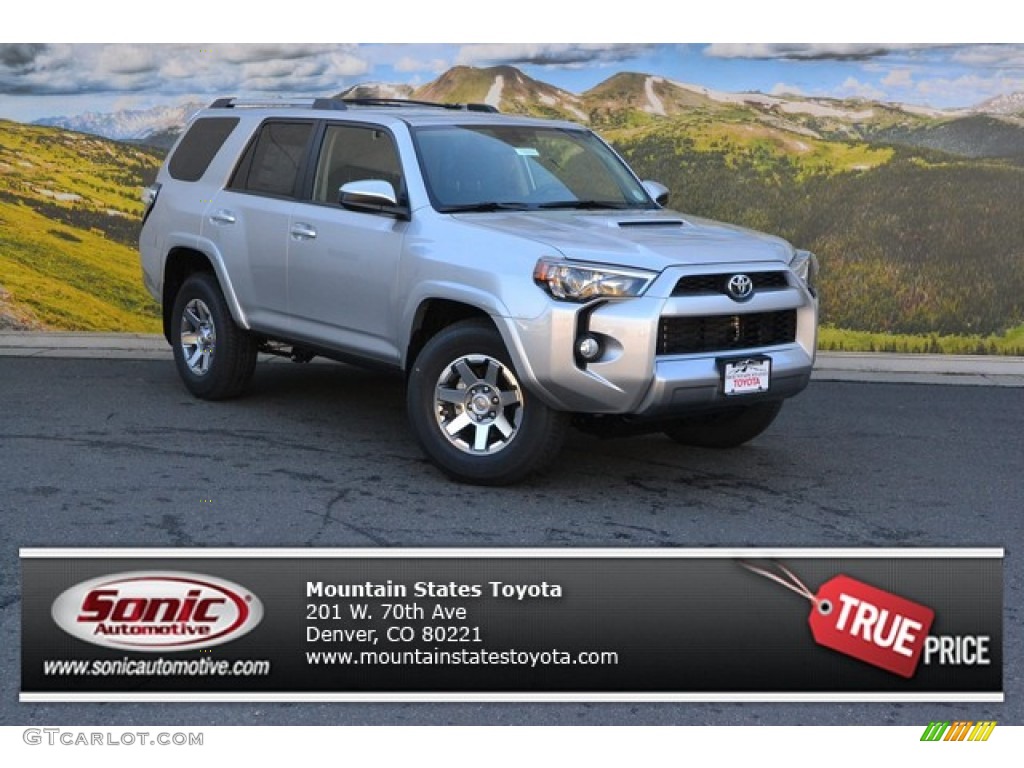 2015 4Runner Trail 4x4 - Classic Silver Metallic / Black photo #1