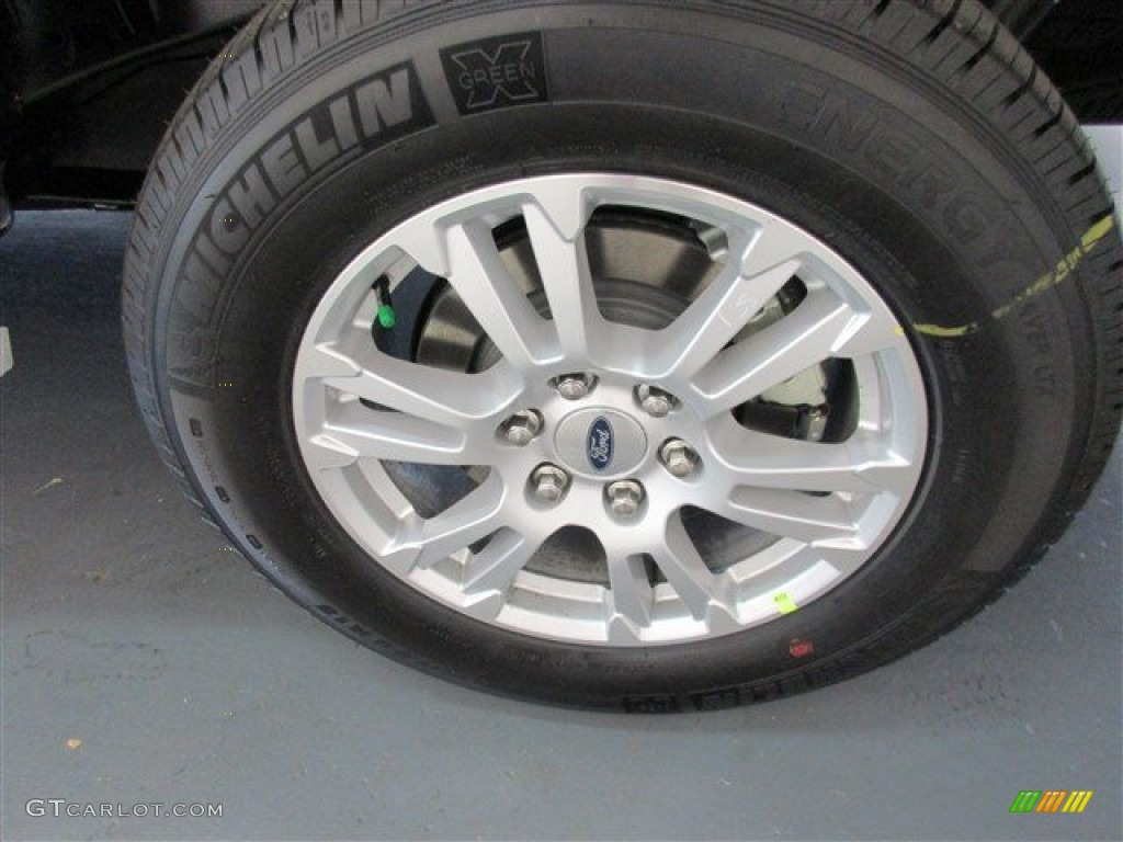 2015 F150 Lariat SuperCrew - Oxford White / Medium Earth Gray photo #5