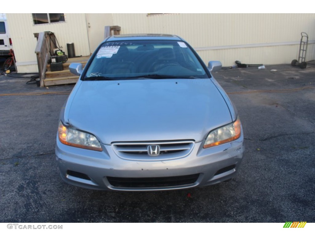 2002 Accord EX V6 Coupe - Satin Silver Metallic / Charcoal photo #3