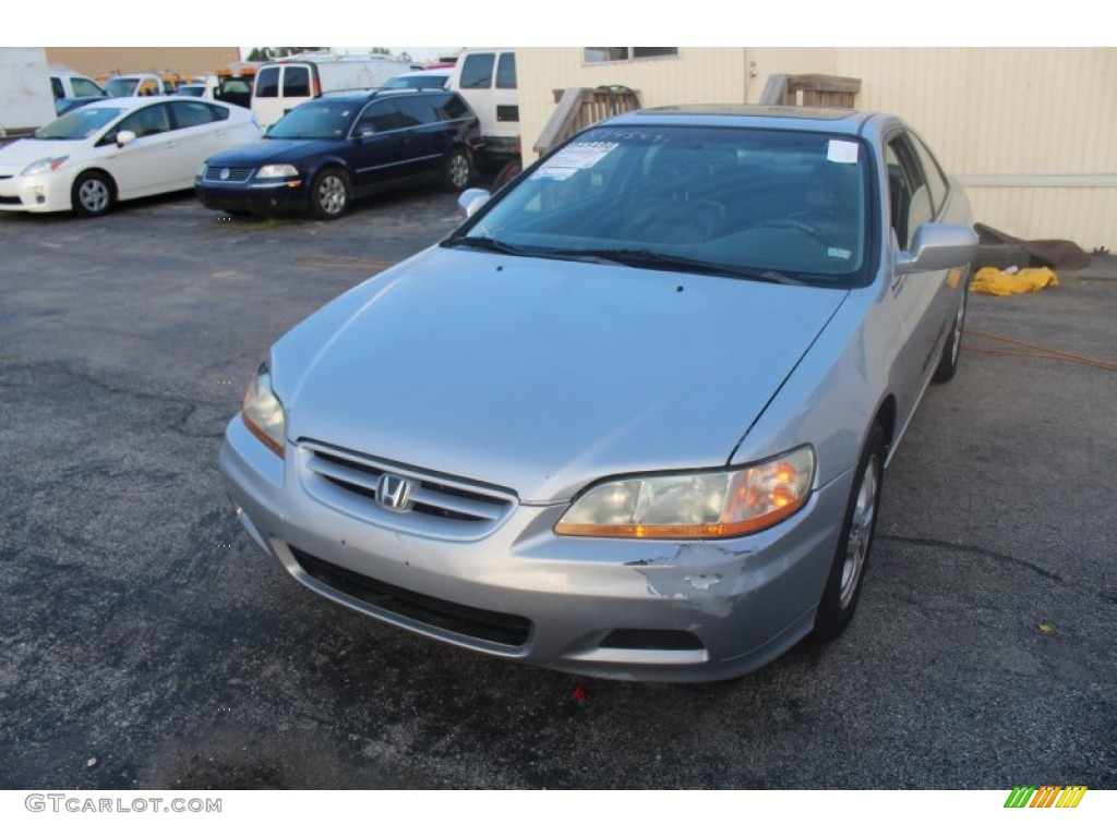 2002 Accord EX V6 Coupe - Satin Silver Metallic / Charcoal photo #4
