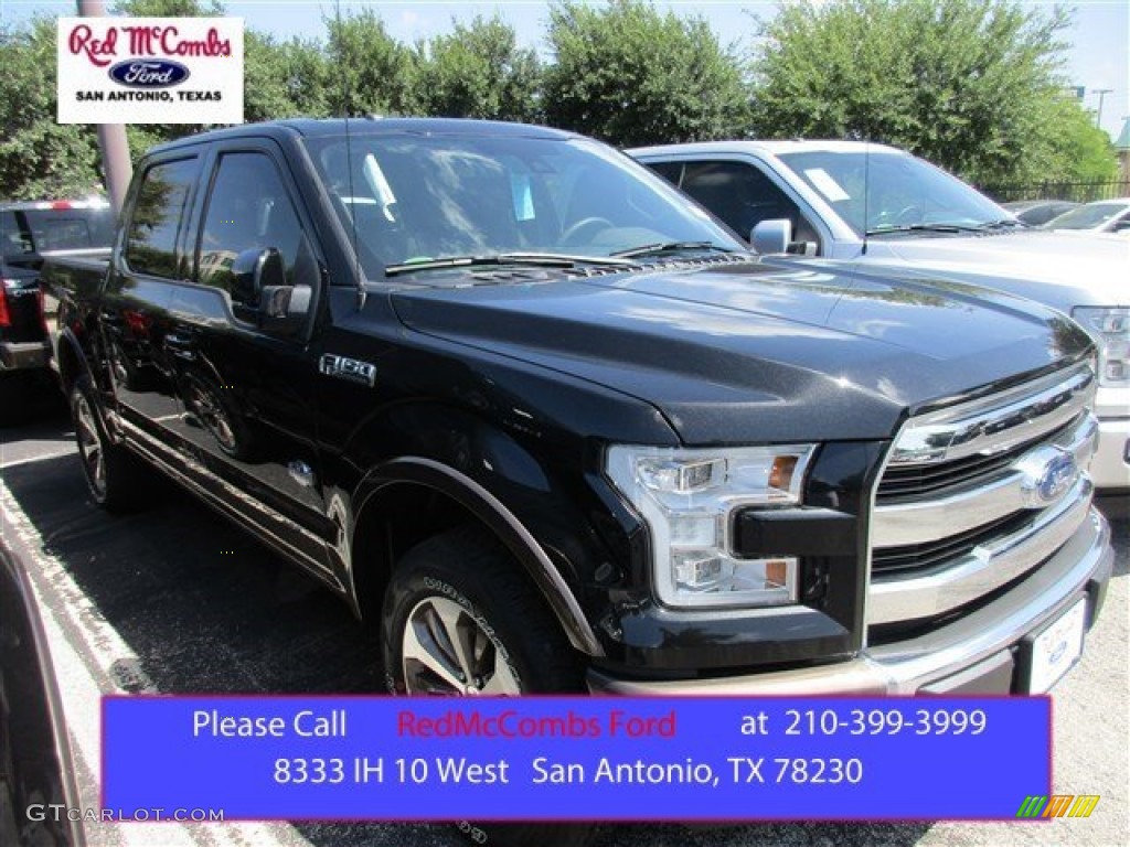 2015 F150 King Ranch SuperCrew 4x4 - Tuxedo Black Metallic / King Ranch Java/Mesa photo #1