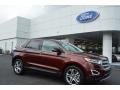 2015 Bronze Fire Metallic Ford Edge Titanium  photo #1