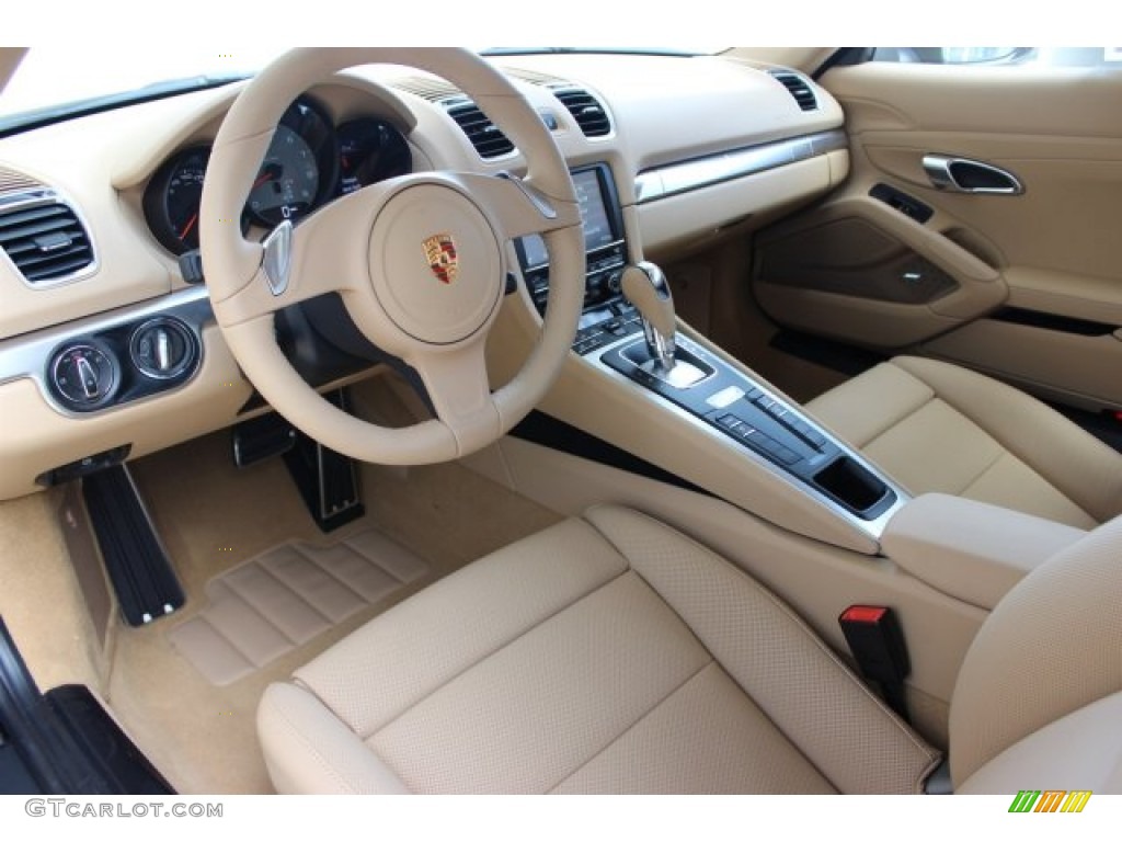 Luxor Beige Interior 2016 Porsche Cayman S Photo #105839851