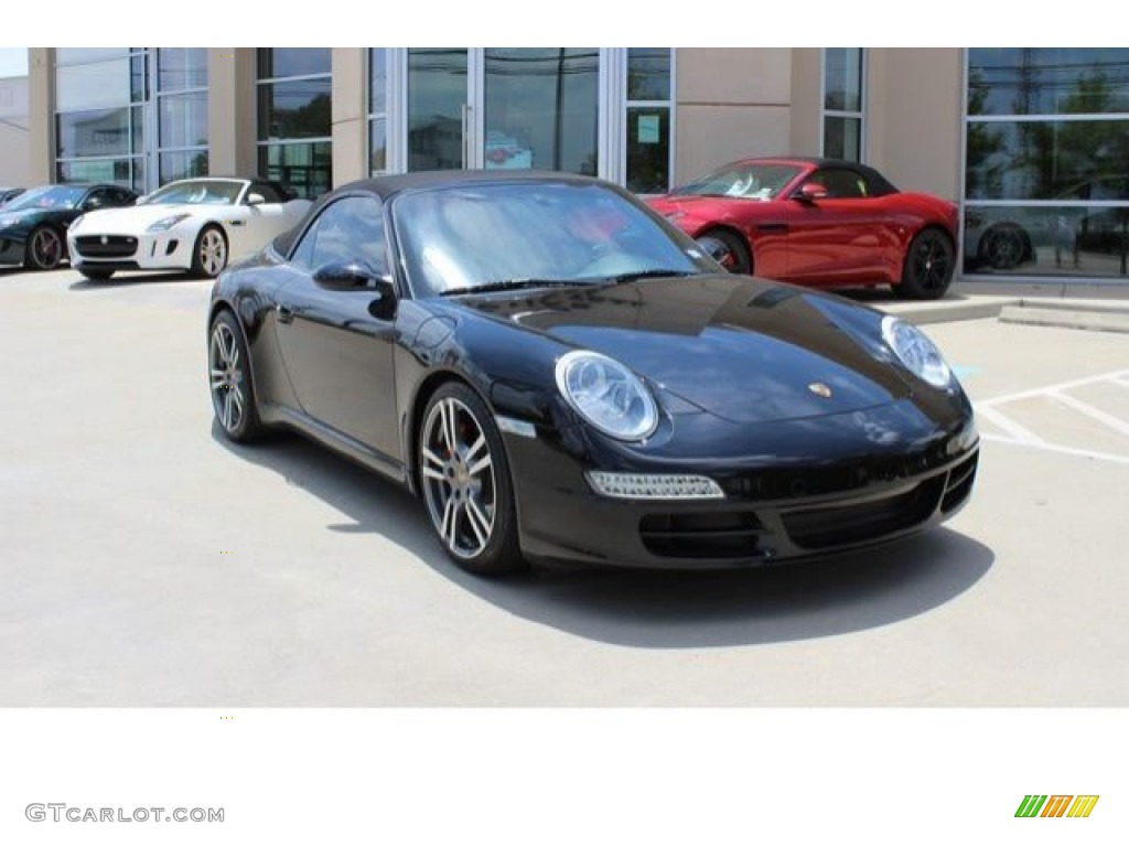 2006 911 Carrera S Cabriolet - Black / Black photo #1