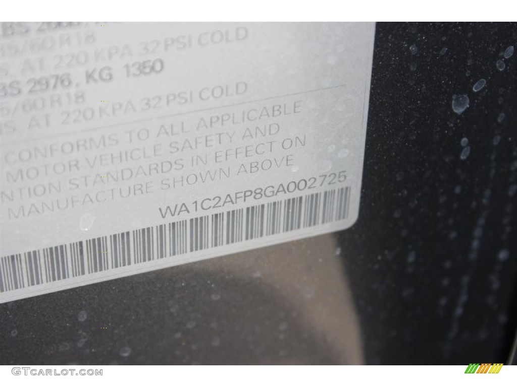 2016 Q5 2.0 TFSI Premium quattro - Monsoon Gray Metallic / Black photo #35