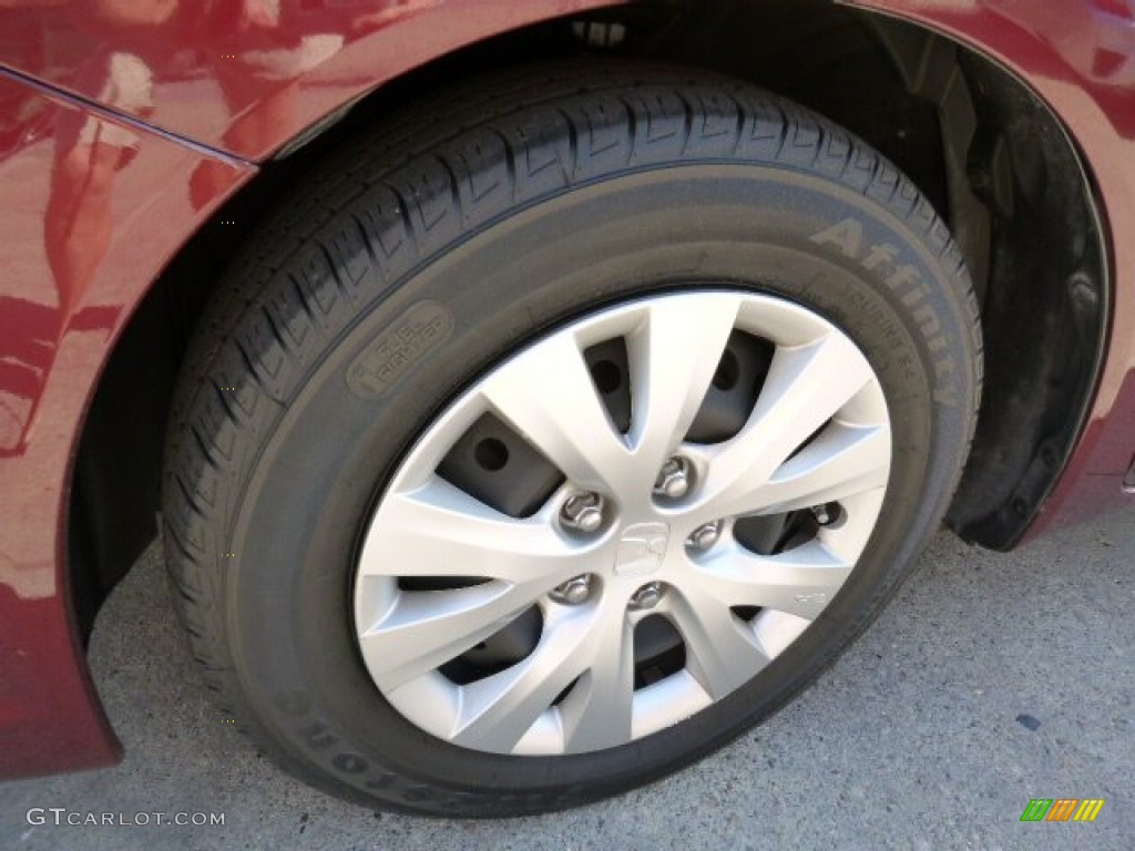 2012 Civic LX Sedan - Rallye Red / Beige photo #8