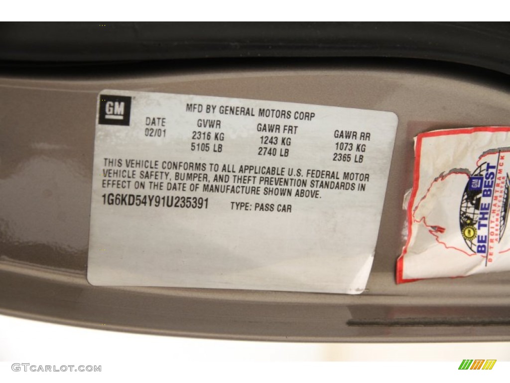 2001 DeVille Sedan - Cashmere / Neutral Shale photo #16