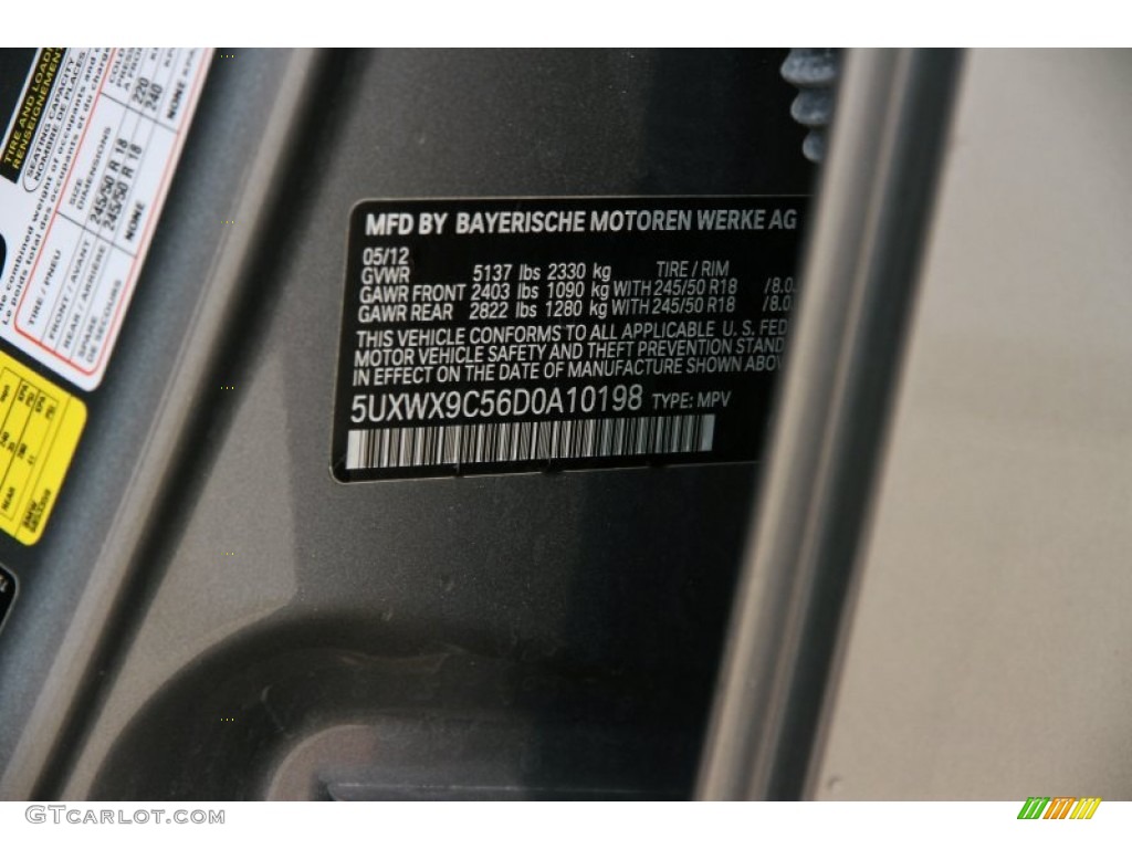 2013 X3 xDrive 28i - Space Gray Metallic / Black photo #20