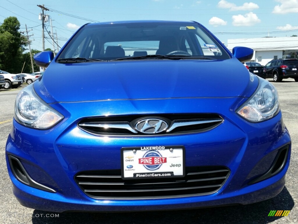 2013 Accent GLS 4 Door - Marathon Blue / Gray photo #2