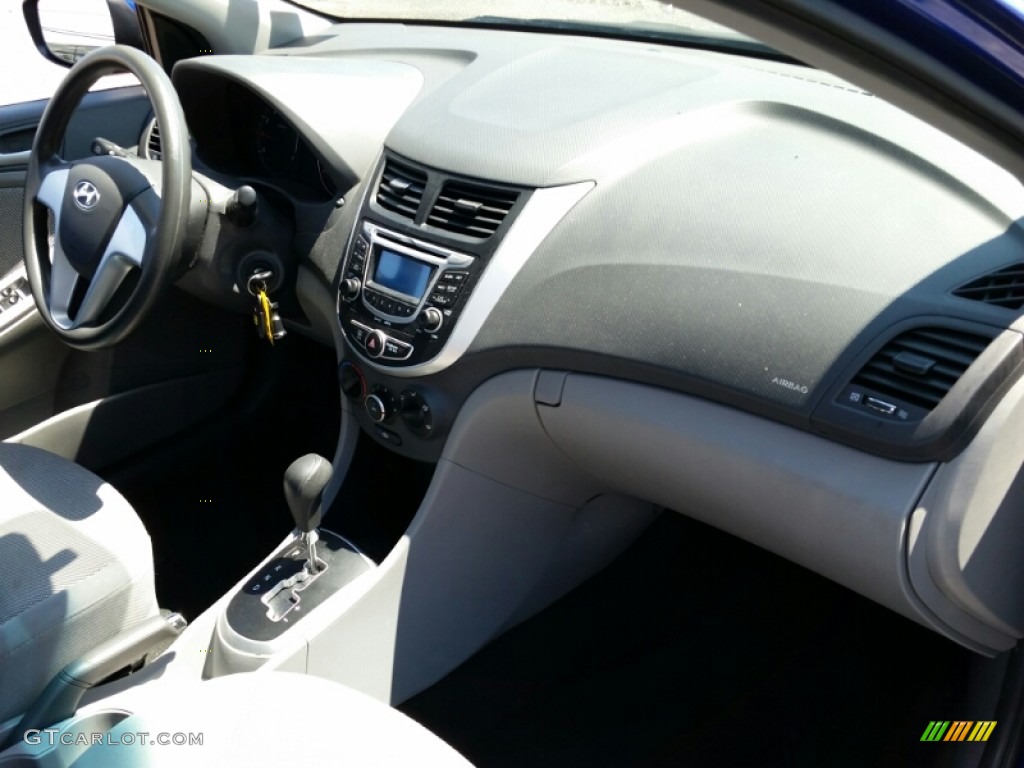 2013 Accent GLS 4 Door - Marathon Blue / Gray photo #6