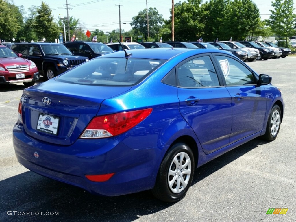 2013 Accent GLS 4 Door - Marathon Blue / Gray photo #7