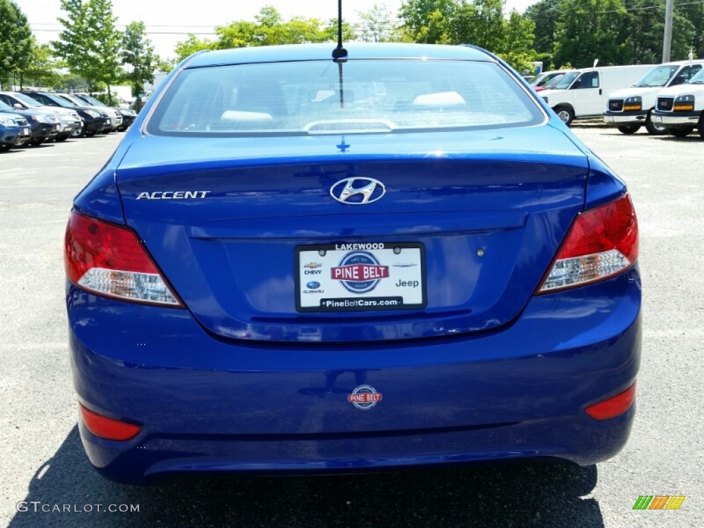 2013 Accent GLS 4 Door - Marathon Blue / Gray photo #8