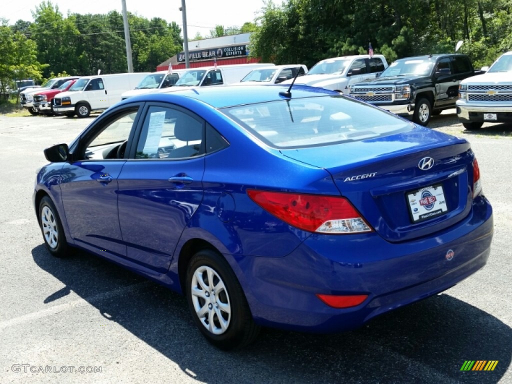 2013 Accent GLS 4 Door - Marathon Blue / Gray photo #9