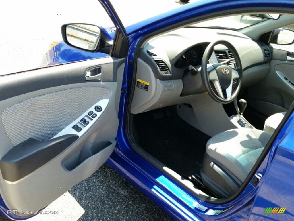 2013 Accent GLS 4 Door - Marathon Blue / Gray photo #13