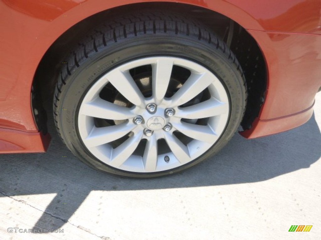 2010 Lancer GTS - Rotor Glow Orange Metallic / Black photo #2