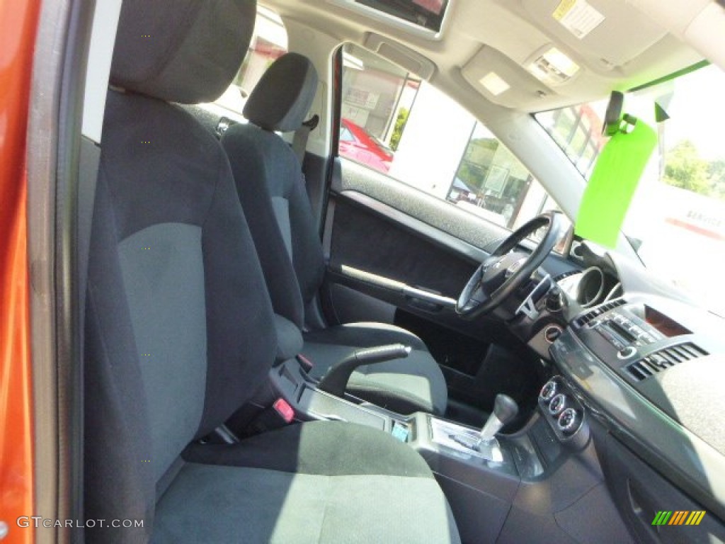 2010 Lancer GTS - Rotor Glow Orange Metallic / Black photo #10