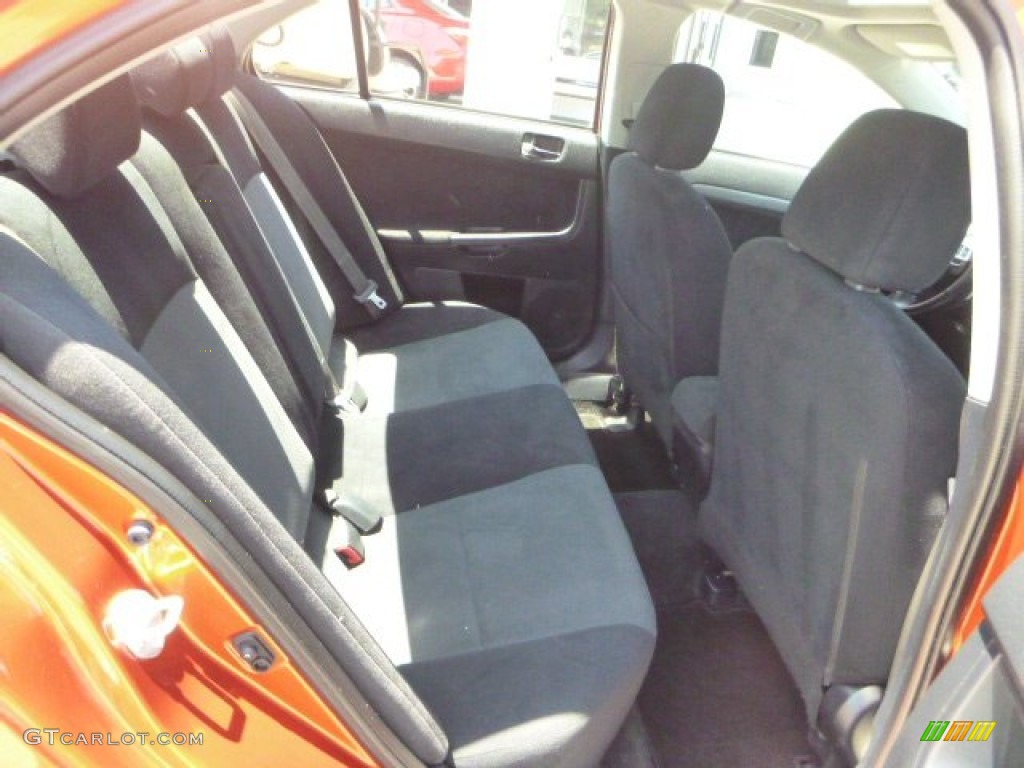 2010 Lancer GTS - Rotor Glow Orange Metallic / Black photo #13