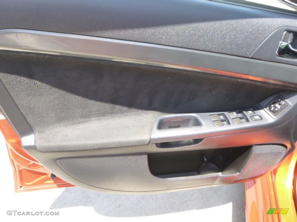 2010 Lancer GTS - Rotor Glow Orange Metallic / Black photo #15