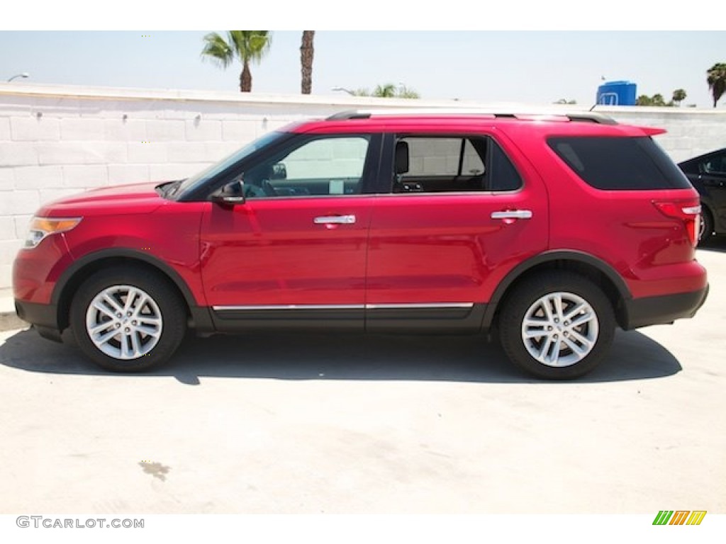 2012 Red Candy Metallic Ford Explorer XLT EcoBoost 105850047 Photo 10