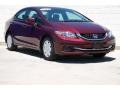 Crimson Pearl 2014 Honda Civic LX Sedan Exterior