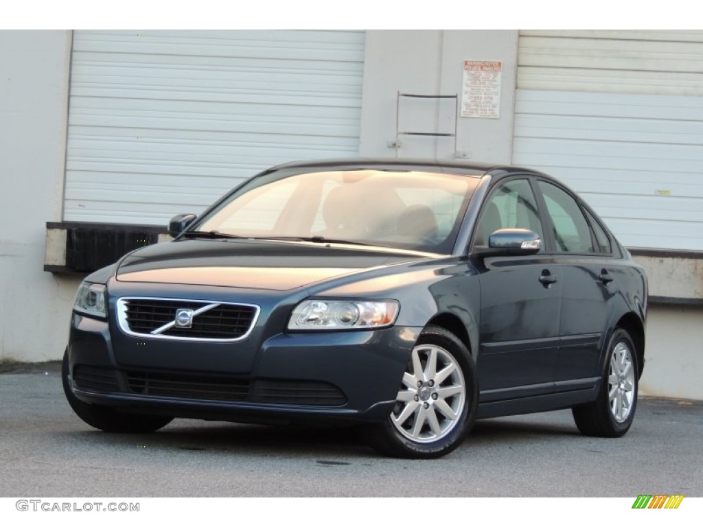 2008 S40 2.4i - Barents Blue Metallic / Umbra Brown/Quartz Beige photo #1