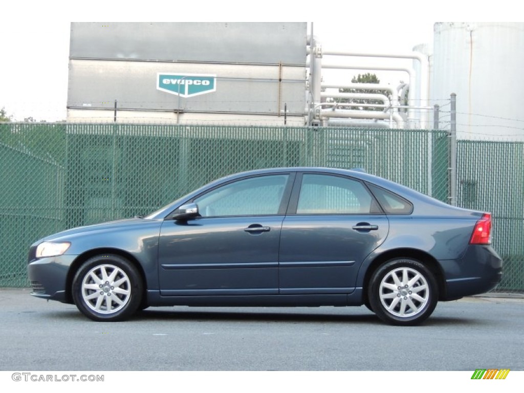 2008 S40 2.4i - Barents Blue Metallic / Umbra Brown/Quartz Beige photo #11