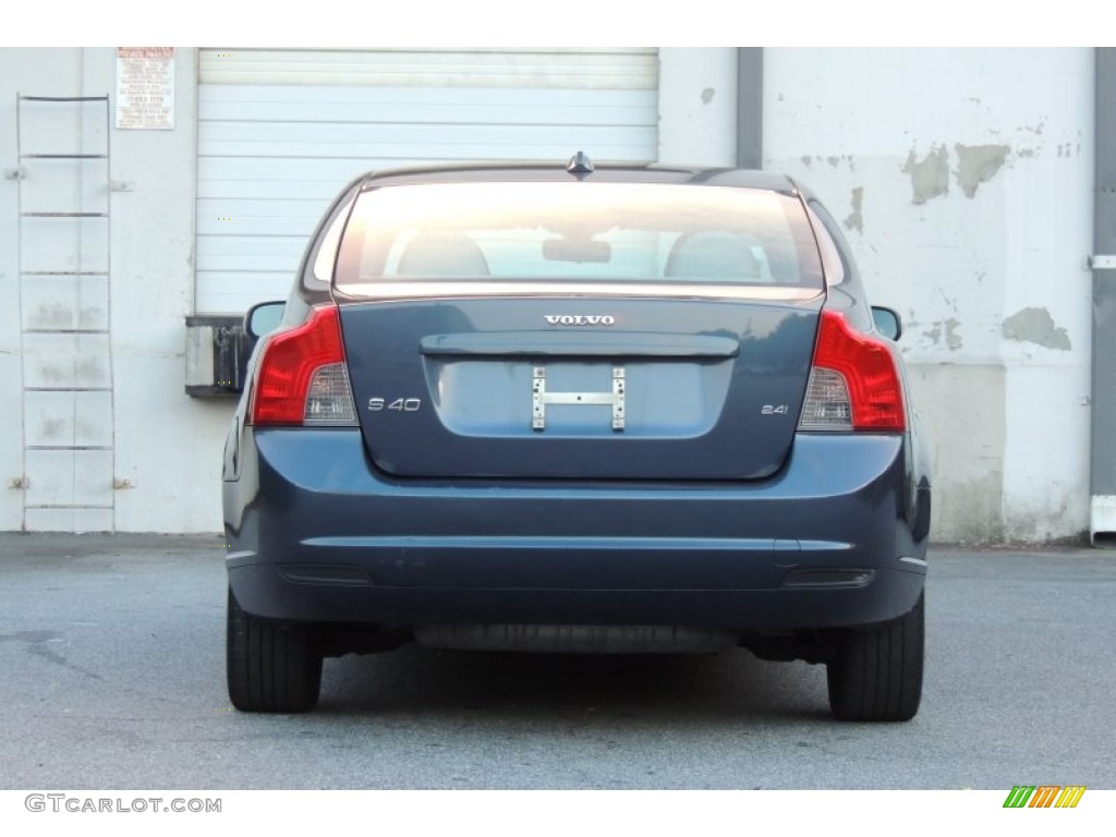 2008 S40 2.4i - Barents Blue Metallic / Umbra Brown/Quartz Beige photo #15