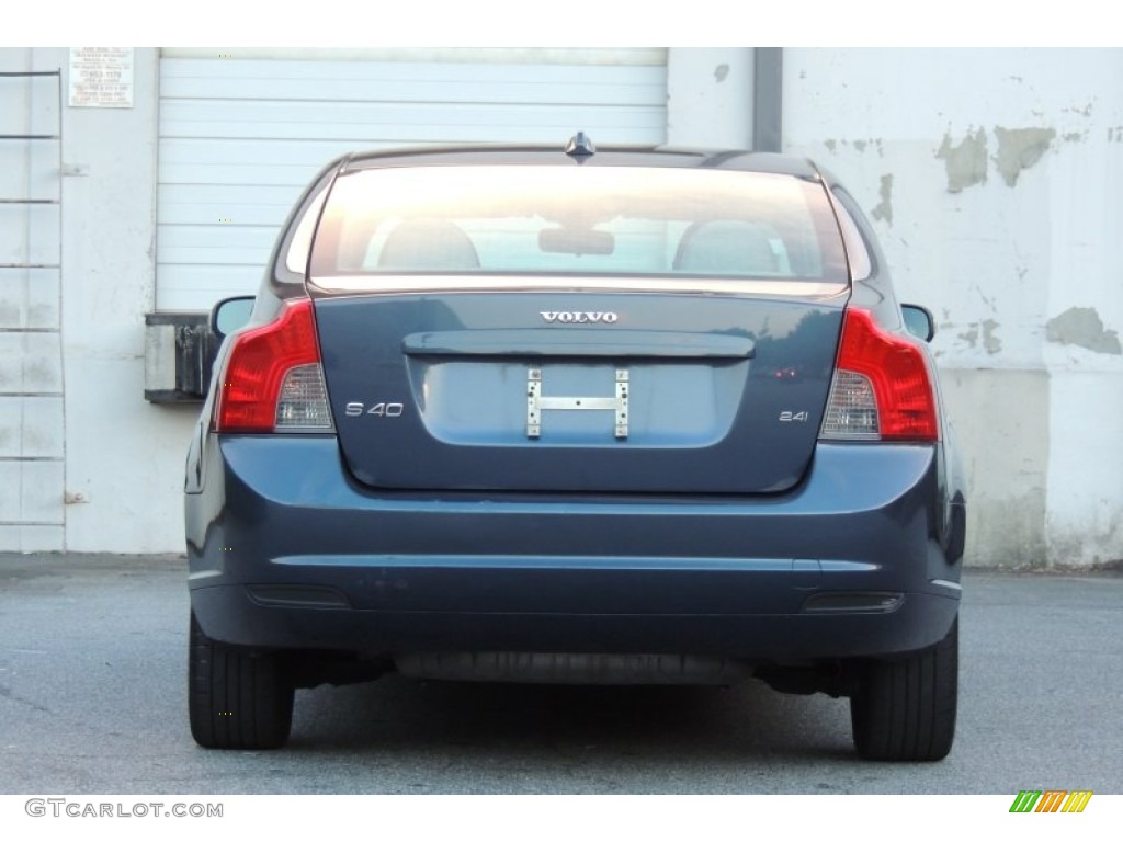 2008 S40 2.4i - Barents Blue Metallic / Umbra Brown/Quartz Beige photo #16