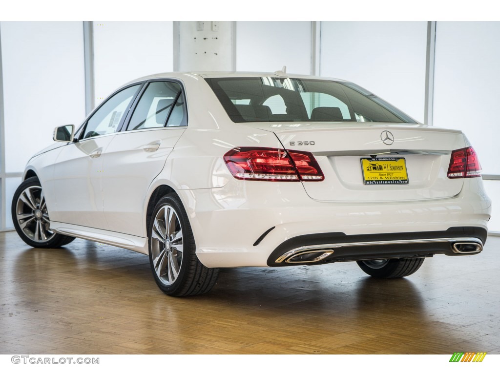 2016 E 350 Sedan - Polar White / Black photo #3