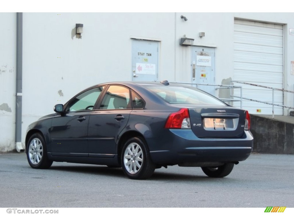 2008 S40 2.4i - Barents Blue Metallic / Umbra Brown/Quartz Beige photo #17
