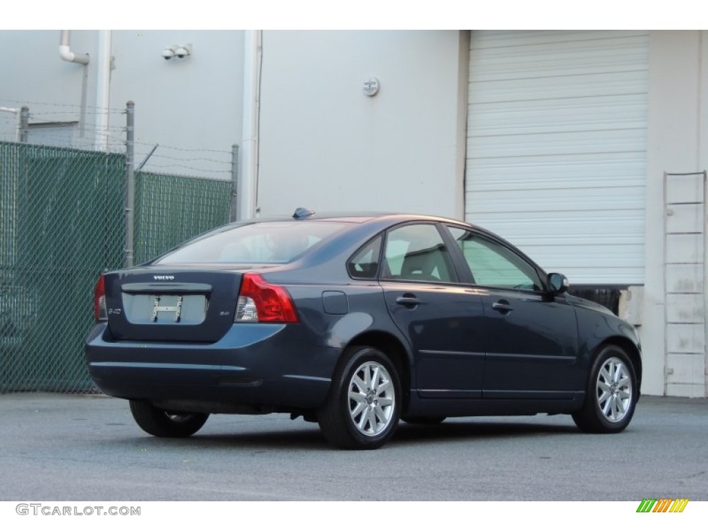 2008 S40 2.4i - Barents Blue Metallic / Umbra Brown/Quartz Beige photo #18