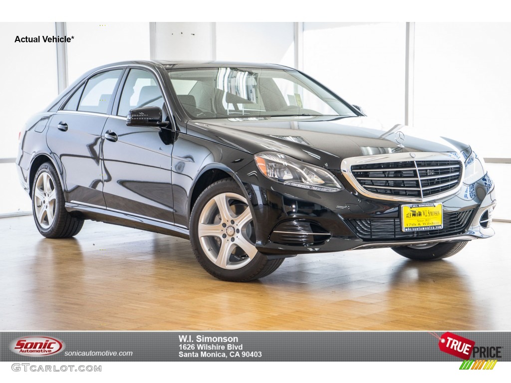 2016 E 350 4Matic Sedan - Black / Black photo #1