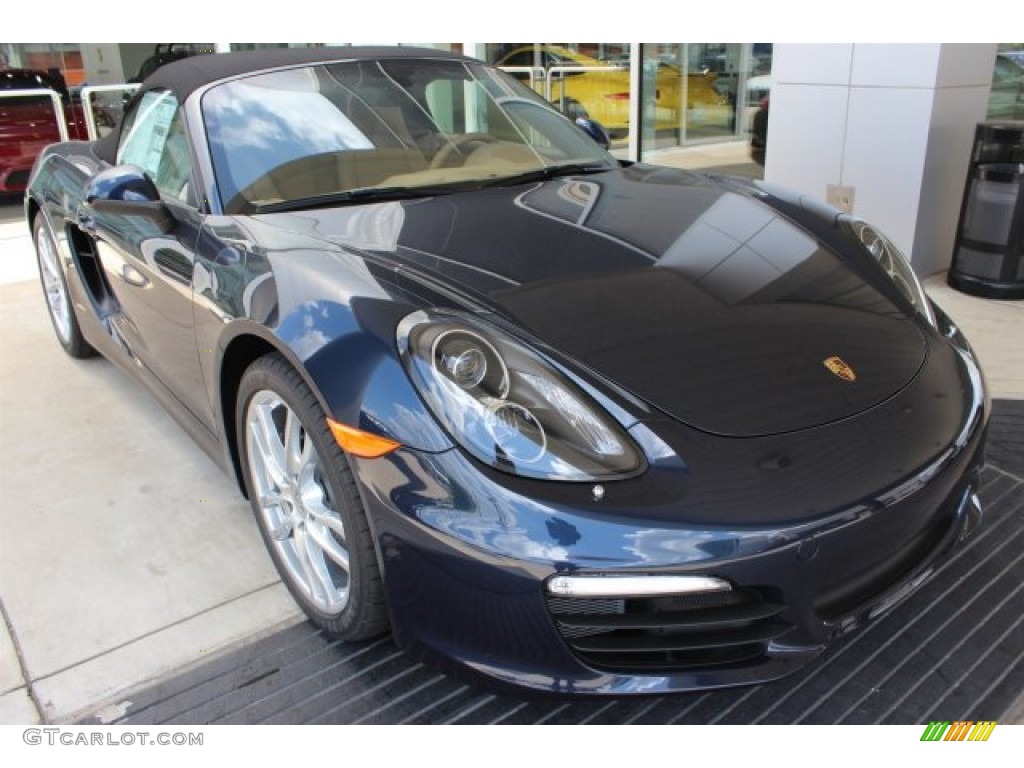 Dark Blue Metallic 2016 Porsche Boxster Standard Boxster Model Exterior Photo #105859301