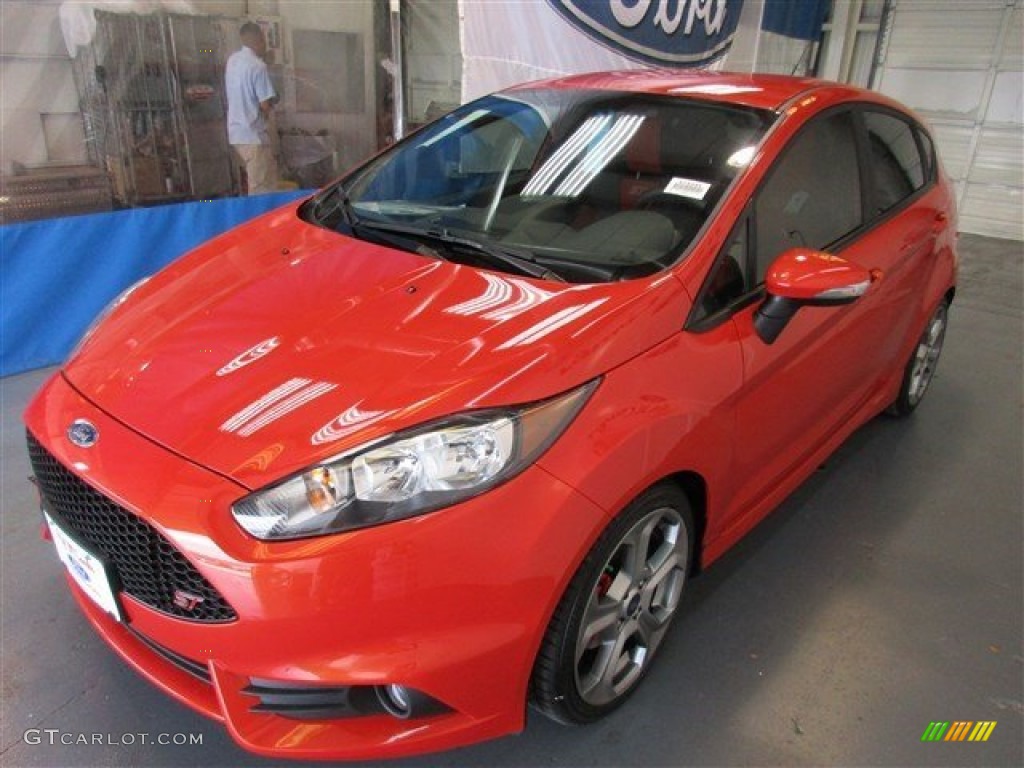 2015 Fiesta ST Hatchback - Molten Orange / ST Recaro Molten Orange photo #3