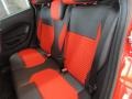 2015 Ford Fiesta ST Recaro Molten Orange Interior Rear Seat Photo