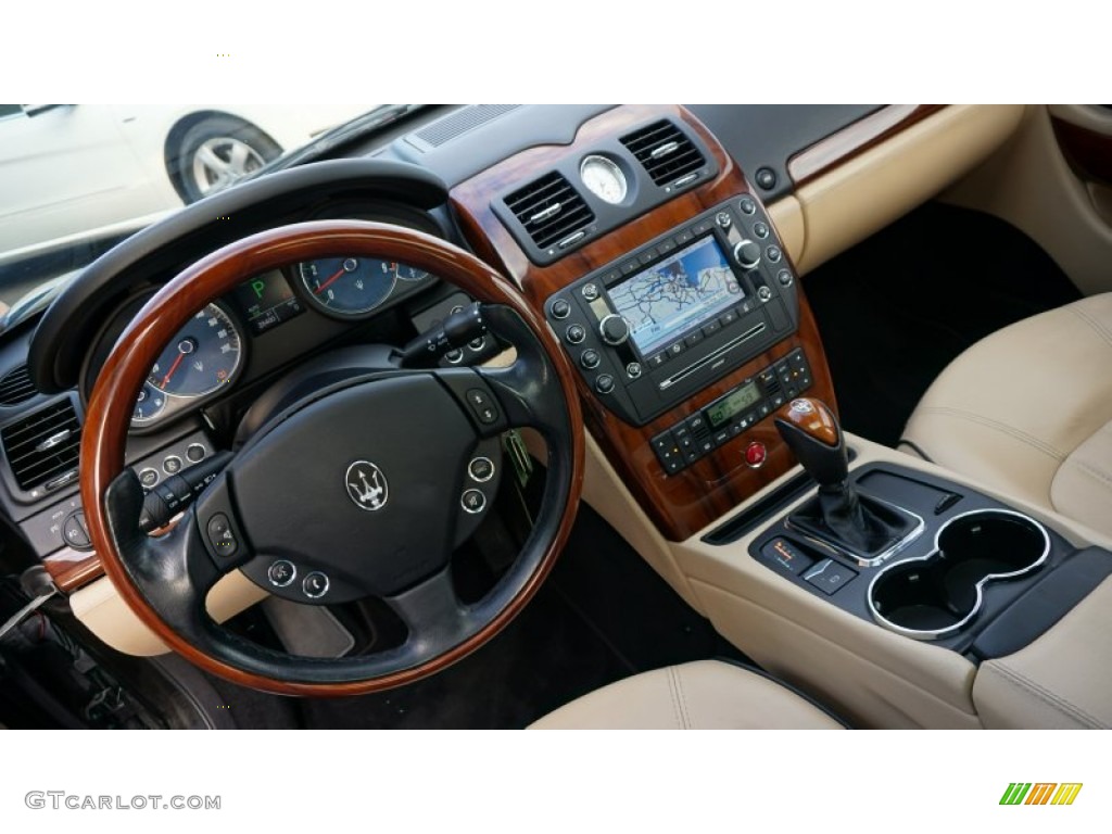 2010 Maserati Quattroporte Standard Quattroporte Model Beige Dashboard Photo #105860408