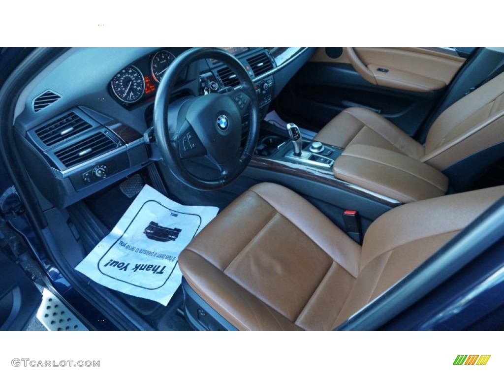 2008 X5 3.0si - Monaco Blue Metallic / Tobacco photo #5