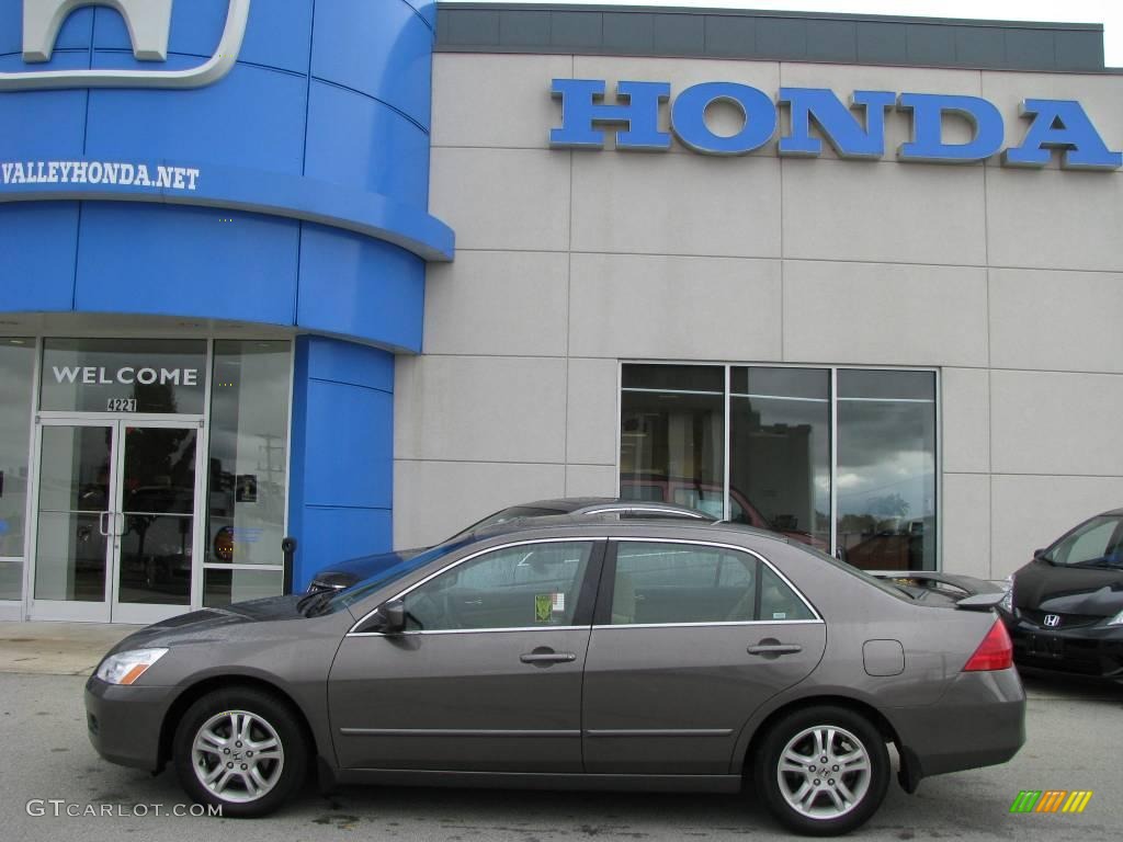 2007 Accord EX Sedan - Carbon Bronze Pearl / Ivory photo #3