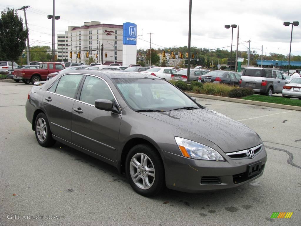 2007 Accord EX Sedan - Carbon Bronze Pearl / Ivory photo #6