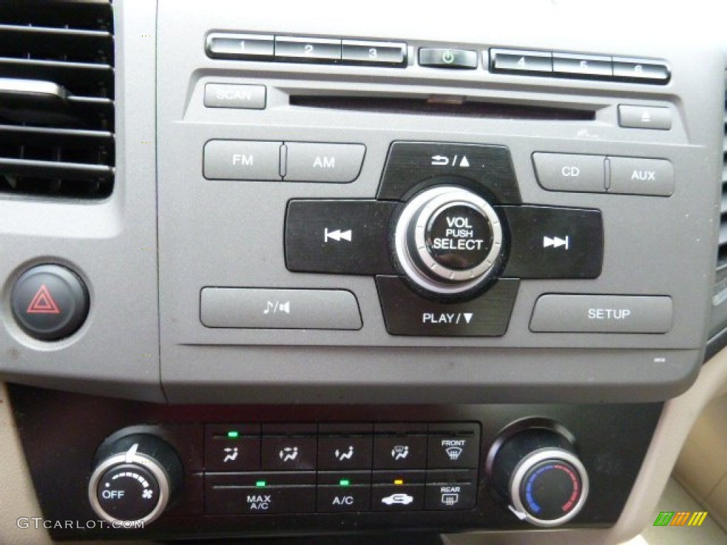 2012 Civic LX Sedan - Rallye Red / Beige photo #24