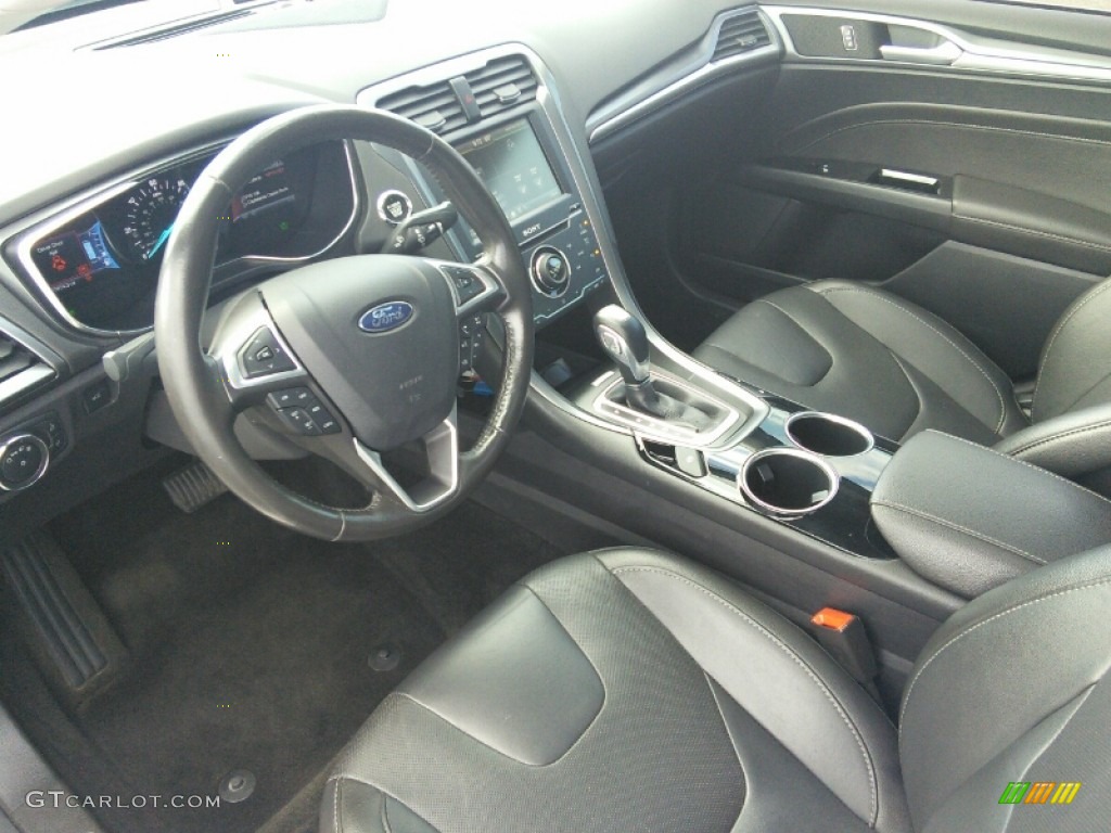 Charcoal Black Interior 2013 Ford Fusion Energi Titanium Photo #105863240