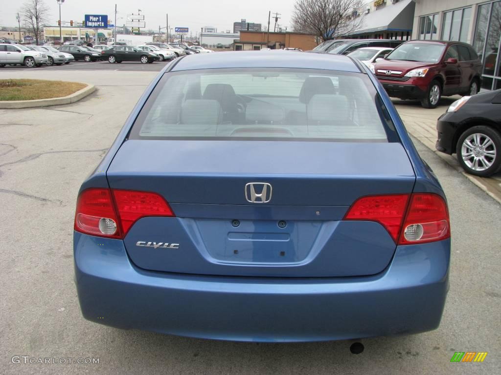 2007 Civic EX Sedan - Atomic Blue Metallic / Gray photo #5