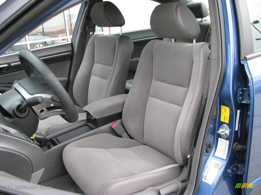 2007 Civic EX Sedan - Atomic Blue Metallic / Gray photo #10