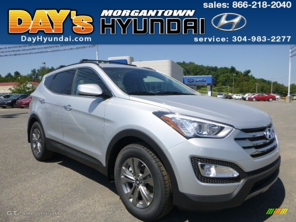 Sparkling Silver Hyundai Santa Fe Sport