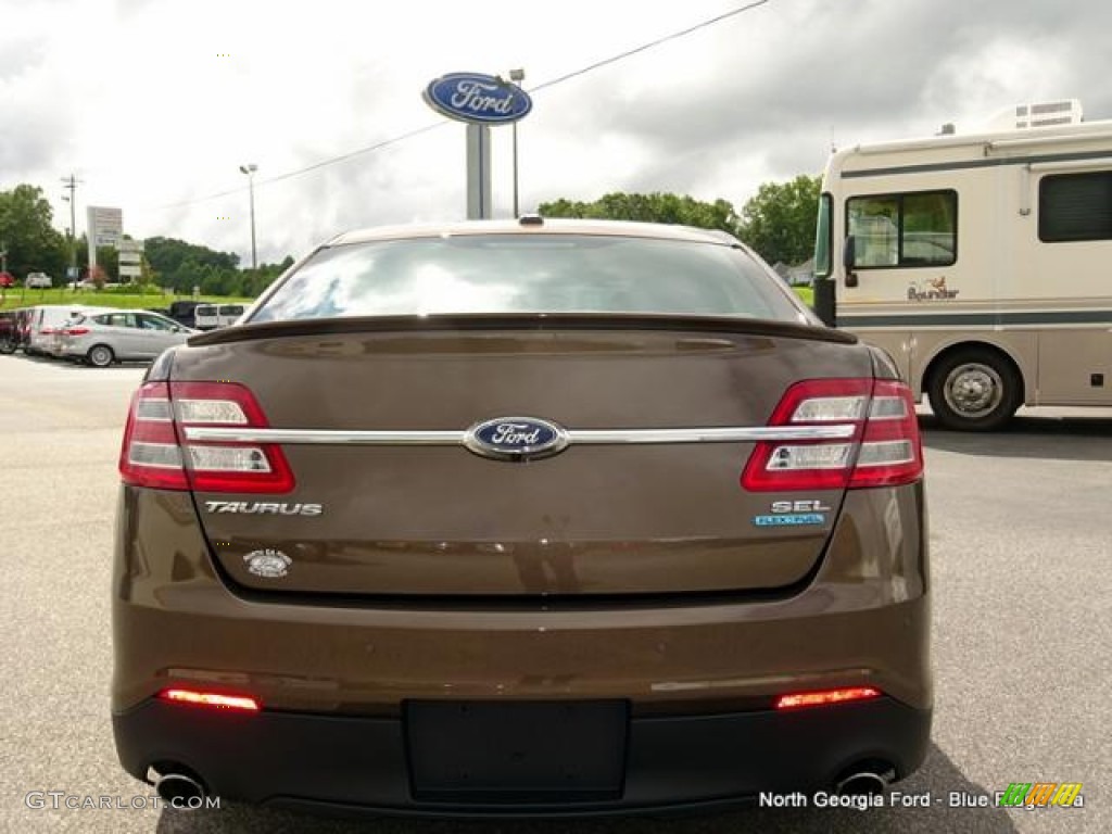 2015 Taurus SEL - Caribou Metallic / Charcoal Black photo #4