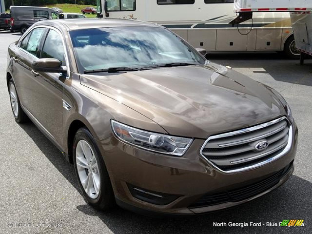 2015 Taurus SEL - Caribou Metallic / Charcoal Black photo #7